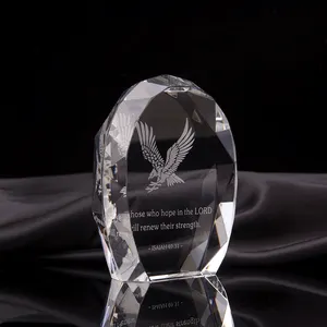 翡翠最后价格促销玻璃立方体水晶透明3d打印荣誉