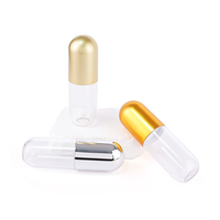 Emballage cosmétique de luxe personnalisé, flacons en plastique vides en forme de pilules de vitamines à large ouverture, flacons en plastique givrés