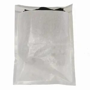 Индивидуальные прозрачные стеклянные бумажные пакеты с клейкой лентой, герметичные бумажные пакеты, упаковка для одежды, бумажный пакет