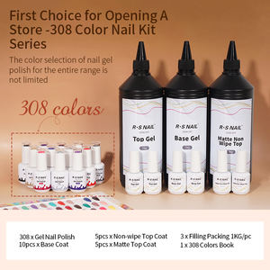R S Nail Professional Wholesales 308 Step Gel Polish Kit Cosmétique Beauté Fournitures <span class=keywords><strong>Vernis</strong></span> Gel <span class=keywords><strong>Semi</strong></span> <span class=keywords><strong>Permanent</strong></span> Uv Gel Nail Art - Product Image 6