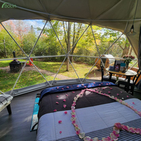 Tente dôme géodésique Bolin OEM ODM pour le glamping en extérieur, idéale pour les projets de glamping en zones froides et stations de ski