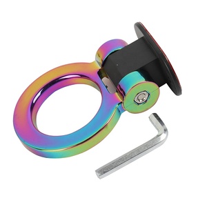 Multicolor ABS JDM <b>Dummy</b> Tow Hook Adjustable Traction Hook Universal Car Front Bumper Mod Decor Parts - Product Image 4