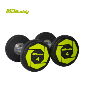 Bộ tạ tay thương mại MDBuddy 2-50kg, thiết bị tập thể dục, màu đen, chất liệu PU Urethane, bộ tạ tay phòng gym - Product Image 4