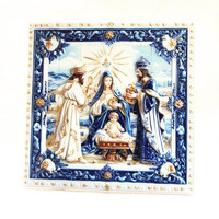 Ornement religieux de bureau en résine 3D Cœur Immaculé de Marie, décoration d'intérieur, ustensiles d'église, décor de baptême