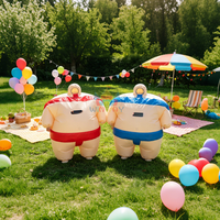 Costume de sumo gonflable en PVC de qualité supérieure pour enfants et adultes, idéal pour les événements d'équipe, les carnavals, les cosplay et l'utilisation en maternelle