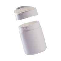 Bocaux en plastique HDPE Soft Touch 100ml 150ml 250ml 500ml 750ml 1000ml avec couvercles à clapet, emballage alimentaire de qualité alimentaire