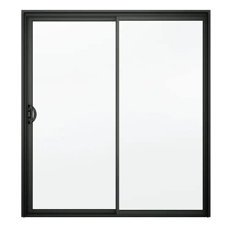 Ventanas de marco delgado de aluminio anodizado, ventanas deslizantes de aluminio, un solo panel