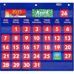 Calendrier mural en plastique avec vue mensuelle et 76 cartes pour la gestion du temps - Product Image 5