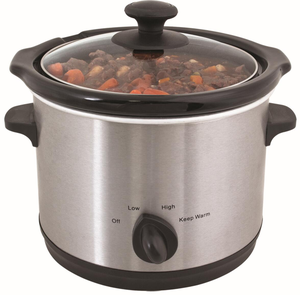 Casserole électrique à cuisson lente de 3,5 L avec pot en céramique, température réglable, compatible lave-vaisselle, pot intérieur en céramique ovale de <span class=keywords><strong>4</strong></span> <span class=keywords><strong>QT</strong></span> - Product Image 3