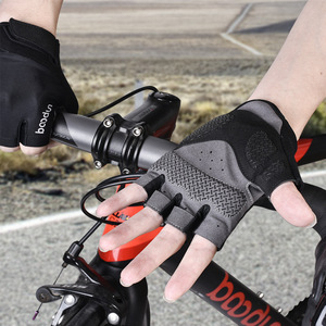 Guantes de bicicleta negros y grises unisex para adultos, guantes de ciclismo para bicicletas de montaña y carretera - Product Image 5