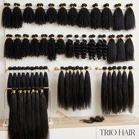 Vente en gros d'usine de mèches de cheveux naturels indiens bruts non traités, à cuticules alignées, lisses Yaki légers