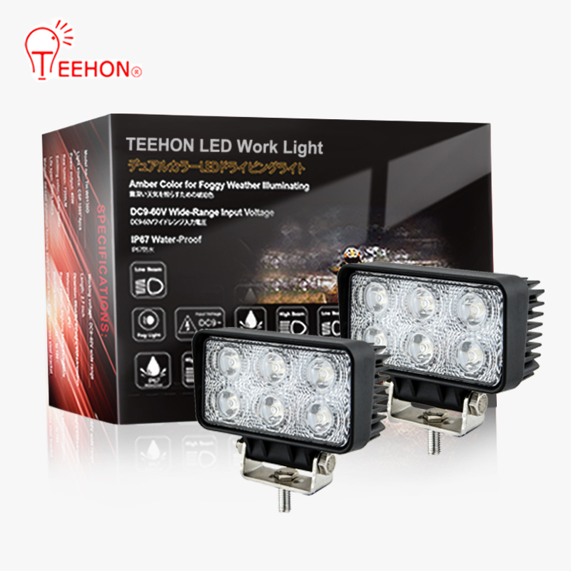 18W 1200LM 4.4 Inch Offroad Truck SUV ATV 4X4 Car Spot Flood Beam LED Driving Light
