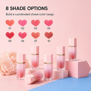 บลัชออนเนื้อเจลลี่แบบนิ่ม สีธรรมชาติ 7 มล. 15 กรัม ขวดฝ้า 8 เฉดสี บรรจุกล่องสีสันสวยงาม สำหรับแต่งหน้า - Product Image 2