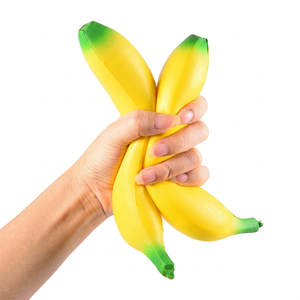 Juguete Blandito de Fruta Personalizado, Squishy de Plátano Amarillo de Subida Lenta para Niños, Alivio de la Ansiedad, Material PU - Product Image 1