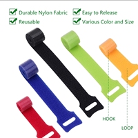 Attaches de câble à crochet et boucle extensibles en nylon Attaches de câble Velcroes réutilisables souples