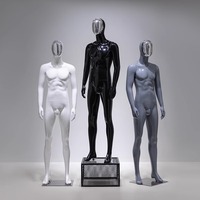 Fabrikpreis Hochwertige Fiberglas-Kleiderpuppen Ganzkörper Stehende Weibliche und Männliche Schaufensterpuppen
