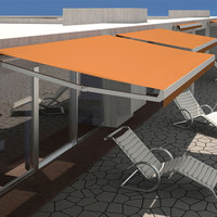 Auvent rétractable motorisé en aluminium sur mesure en gros, auvent automatique pour jardin extérieur, terrasse, toit, balcon, pare-soleil autoportant