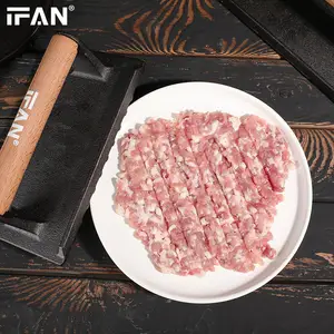 Venda quente Hambúrguer Ferramentas Fácil Manual Carne Shredder Imprensa PP Cozinha Acessórios Burger Press