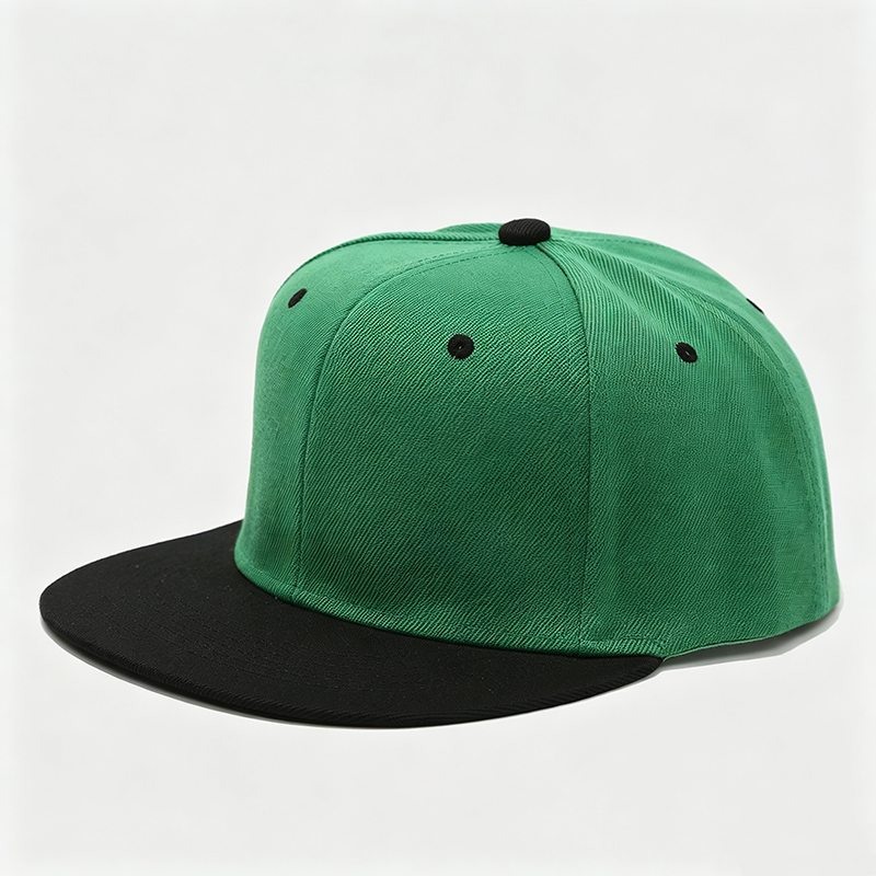 Green with black brim
