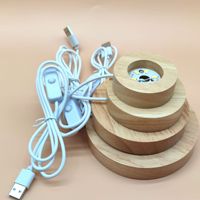 Lampe de chevet en bois alimentée par USB, lumière blanche chaude, écologique, lampe de table décorative, design moderne, décoration de chambre à coucher