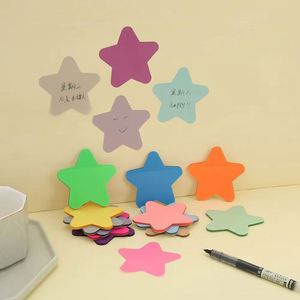 Notas Adhesivas Transparentes Impermeables de PET con Forma de Estrella, Minimalistas y Lindas, Estilo Ins, Planificador, Bloc de Notas Autoadhesivo, Papel de Notas Colorido - Product Image 5