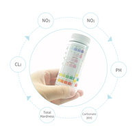 Kit de Test d'aquarium d'eau douce 6 en 1, appareil pour tester le pH niege, le chlore, le chlore, ensemble et en polycarbonate