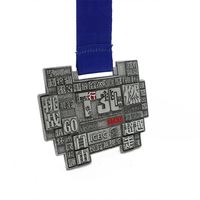 Médailles de fin de course personnalisées en métal pour sports de combat, rugby, football, karaté, basketball, taekwondo, marathon 5K, design 2D/3D