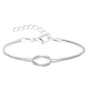 European American New Copper Snake Bone <strong>Bracelet</strong> Romantic Love Knot <strong>Infinity</strong> Heart Couple <strong>Bracelet</strong> Trendy New Fashion <strong>Gold</strong> - Product Image 5