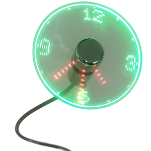 Ventilateur USB Horloge LED Intelligent à Mémoire de Forme, Cadeau Nouveauté en Gros Direct Usine, avec Affichage LED Lumineux Tendance - Product Image 2