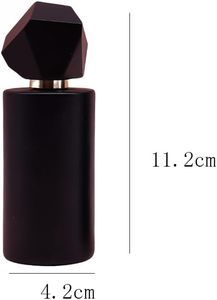 Luxury <b>Empty</b> <b>Perfume</b> <b>Bottle</b> 50ml Matte Clear Glass with Pump Sprayer Hot Stamping 100pcs MOQ - Product Image 2