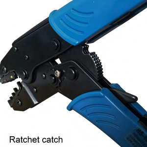 Tools HS-40J 9 Inch Ratchet Crimping <b>Pliers</b> For 0.25-6mm Wire Front Entry Industrial Grade - Product Image 5