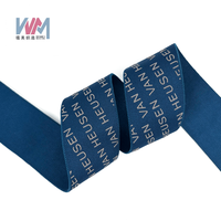 Logo personnalisable, sangle élastique en silicone antidérapante à haute ténacité imprimée en 3D pour sous-vêtements, nylon respirant