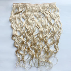 <span class=keywords><strong>Extensiones</strong></span> <span class=keywords><strong>de</strong></span> <span class=keywords><strong>Cabello</strong></span> Humano Remy 100% con Trama Ondulada y Perforaciones Sin Costuras, con Orificios Moldeados por Inyección, <span class=keywords><strong>de</strong></span> 14 a 24 Pulgadas para un Estilo Liso - Product Image 2