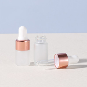 Botella de Vidrio Esmerilado para Suero para el Cuidado de la Piel al por Mayor, 1 ml, 2 ml, 3 ml, 5 ml, con Gotero de Goma para Aceite Esencial - Product Image 5