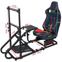 Siège de Jeu JBR1012F Station de Jeu avec Sièges Baquets Simulateur de Course