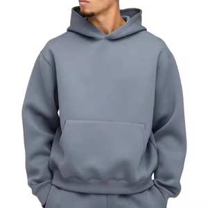 Sweat à capuche gaufré avec logo personnalisé Sweat à capuche 100 coton lourd de créateur pour hommes 400gsm 500gsm polaire lourde - Product Image 3