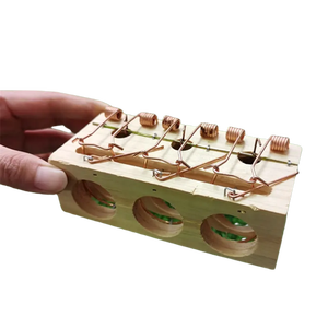 Pièges à souris en bois sans cruauté avec pièges à rongeurs à <span class=keywords><strong>3</strong></span> trous pour attraper des souris et des rats - Product Image 5
