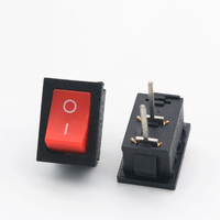 Interrupteur à bascule Kcd1-101 Mini 2/3 broches marche/arrêt 6A/250VAC 10A/125VAC 21x15mm, durable et compact, conception intelligente