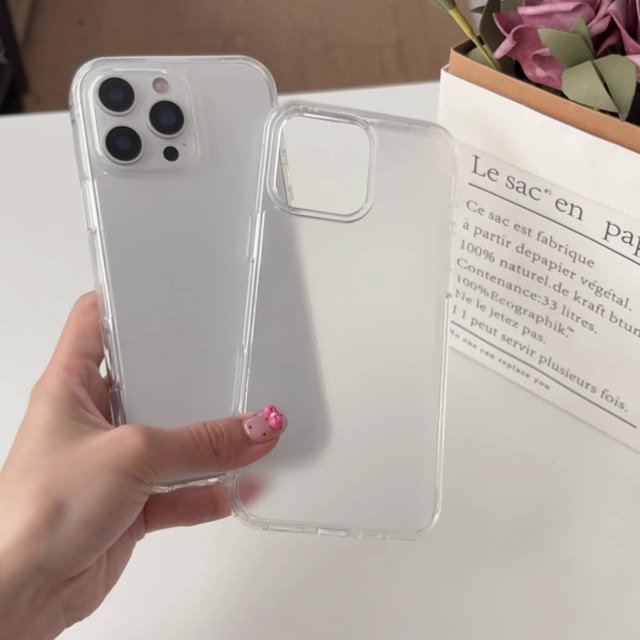Frosted Transparent Phone Case for iPhone 17 2.0 mm Anti-yellow PC Clear Phone Case for iPhone 17 16 15 14 13 Pro Max 17 Air