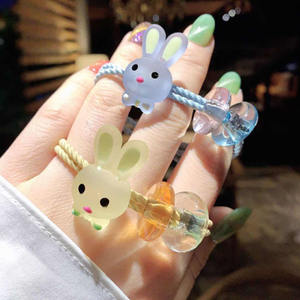 ยางรัดผมแฟชั่นยืดหยุ่นน่ารักสำหรับเด็กผู้หญิงยางมัดผมทนทานพร้อมอุปกรณ์เสริมลวดลายการ์ตูนสำหรับปาร์ตี้หวานๆ - Product Image 4