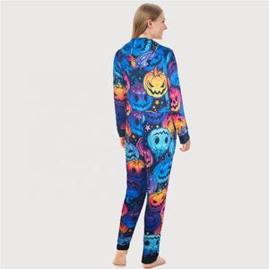Happy Luoka ODM Boutique Famille <span class=keywords><strong>Halloween</strong></span> <span class=keywords><strong>Pyjama</strong></span> Une Pièce Tenue D'hiver Ensemble De Vêtements - Product Image 4