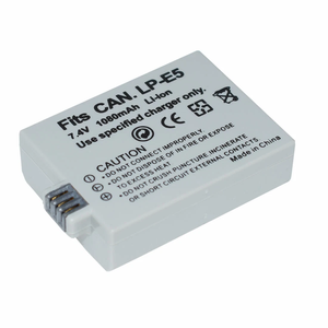 Batterie de remplacement REAL CAP LP-E5 pour appareils photo <span class=keywords><strong>Canon</strong></span> EOS Rebel XS T1i XSi <span class=keywords><strong>1000D</strong></span> 500D 450D Kiss X3 – Batteries d'origine OEM - Product Image 4