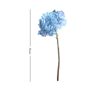 Hortensias Artificiales Realistas de 36 cm, Color Naranja Vino, Venta al por Mayor, Tallo Único, Flor de Seda para Decoración de Lujo, Hogar Moderno - Product Image 6