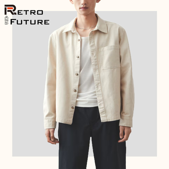 Customized Classic Collar Button Down up Men's Long Sleeve Shirts  Cotton  High Quality Solid Color Casual Shirts