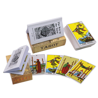 Cartes de tarot de sorcière imprimées en usine avec guide, cartes de tarot classiques personnalisées de 78 cartes en papier écologique, en stock, vente en ligne