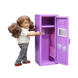 Cute <strong>Mini</strong> Extendable Metal Locker Simple Modern Style Steel Wardrobe <strong>Cabinet</strong> Novelty <strong>Storage</strong> for Children - Product Image 1