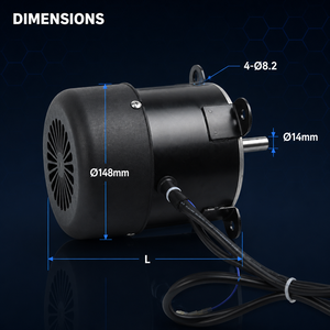 มอเตอร์พัดลม EC 300W แบบไร้แปรงถ่าน AC 110V/220V 3550 รอบต่อนาที แบบยึดหน้าแปลน สำหรับใช้งานในอุตสาหกรรม HVAC มอเตอร์พัดลม EC - Product Image 6