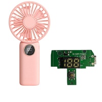 Poignée populaire portable avec petit ventilateur numérique PCBA avec chargeur USB