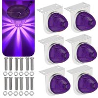Feux de signalisation LED de grande taille pour camion, remorque, caravane, bus, camionnette, poids lourd, 12V 24V, forme de pastèque