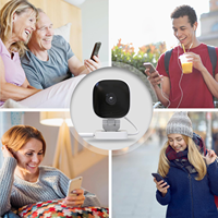 Kamera Keamanan Rumah Pintar K7 Mini 1080P Full HD Indoor/Outdoor dengan Visi Malam IR, Kontrol Aplikasi, Koneksi WiFi, Mendukung MicroSD